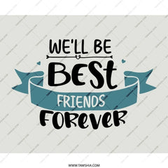 Best Friends Forever Mouse Pad, Cute Friendship Quote Desk Accessory, Unique Office Decor, Gift for Bestie, Motivational Mouse Pad - Tawshia