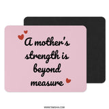 Mother's Strength Mouse Pad, Pink Mousepad, Mother's Day Gift Idea, Mothers Day Mouse Mat, New Mom Gift, Cute Office Decor - Tawshia