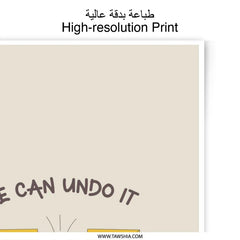 Funny Ctrl Z Print, Keyboard Photographic Prints, We Can Undo It Art, Cute Office Decor, Computer Humor Wall Art, Quirky Home Decor - Tawshia