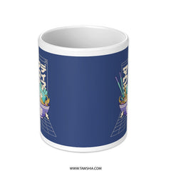 Vibrant Japanese Bowl Blue and White Mug product