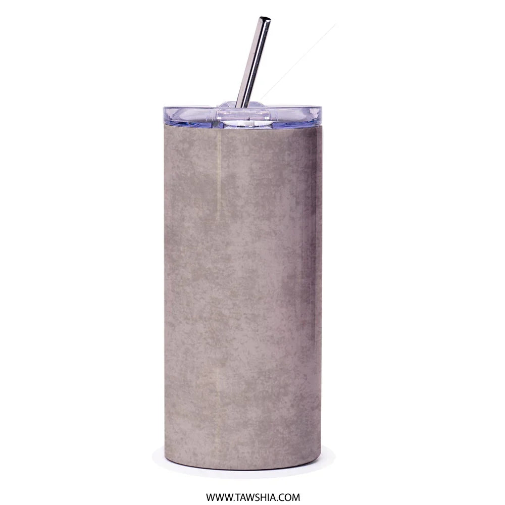 Insulated Reusable Tumbler with Straw Drinking Tumbler