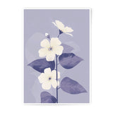 Floral Photographic Print, White Flowers Art Print, Botanical Wall Decor, Minimalist Plant Art, Home Decor, Flower Photography - Tawshia