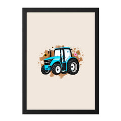 Blue Tractor Wall Art, Farmhouse Decor, Kids Room Art, Tractor Print, Nursery Wall Decor, Boys Room Wall Art, Farm Vehicle Art - Tawshia