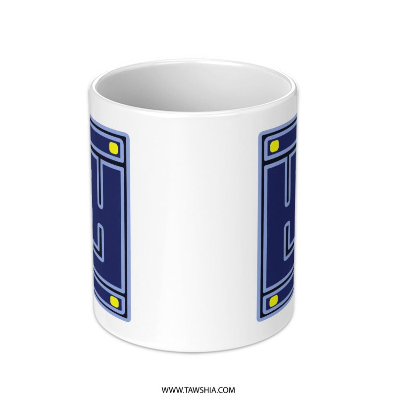 Maze Design Mug, Abstract Art Mug, Unique Graphic Mug, Modern Art Mug, Trendy Cup - Tawshia