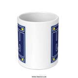 Maze Design Mug, Abstract Art Mug, Unique Graphic Mug, Modern Art Mug, Trendy Cup - Tawshia