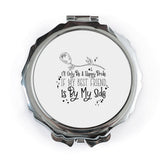 Best Friend Bride Pocket Mirror, Maid of Honor Gift, Bridal Party Favor, Wedding Day Compact, Bridesmaid Present, Pocket Mirror - Tawshia