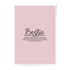 Bestie Definition Photographic Prints, Best Friend Gift, Friendship Wall Art, Girl Gift, Room Decor, Gift for Her, Unique Gift - Tawshia