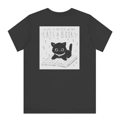 Life Is Better With Cats And Books T-Shirt product