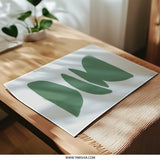 Abstract Shapes Photographic Print, Green Balance Art, Modern Home Decor, Minimalist Wall Art, Geometric Artwork, Living Room Decor - Tawshia