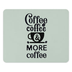 Coffee Lover Mouse Pad, More Coffee Design, Office Desk Decor, Cute Computer Mat, Funny Coffee Addict Gift, Work From Home Essentials - Tawshia