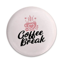 Coffee Break Pinback Button, Cute Coffee Lover Gift, Coffee Bean Accessory, Relaxing Present, Caffeine Addict Button, Gift for a Friend - Tawshia