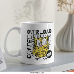 Funny Coffee Lover Mug With Owl Design product