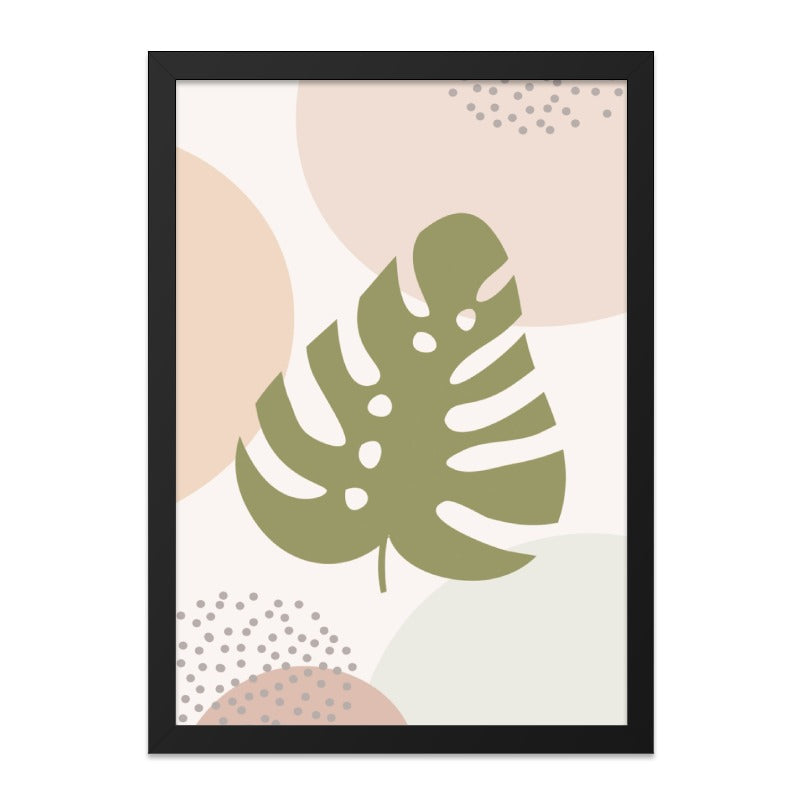 Monstera Wall Art, Abstract Botanical Print, Modern Art, Tropical Leaf Art, Minimalist Wall Decor, Boho Home Decor, Nature Inspired - Tawshia