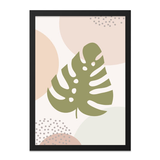 Monstera Wall Art, Abstract Botanical Print, Modern Art, Tropical Leaf Art, Minimalist Wall Decor, Boho Home Decor, Nature Inspired - Tawshia