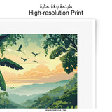 Monteverde Photographic Print, Cloud Forest Art, Tropical Landscape Photo, Costa Rica Travel Poster, Jungle Nature Photography, Bird Art - Tawshia