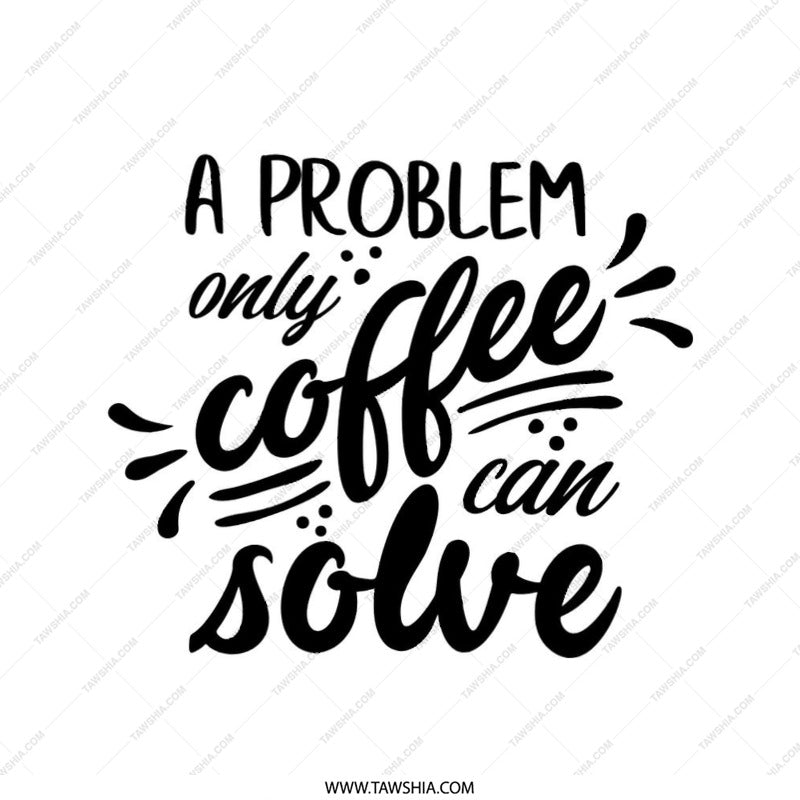 Coffee Problem Solve Pillow, Funny Coffee Quote, Coffee Lover Gift, Caffeine Decor, Home Decor Pillow, Cozy Pillow, Decorative Pillow - Tawshia