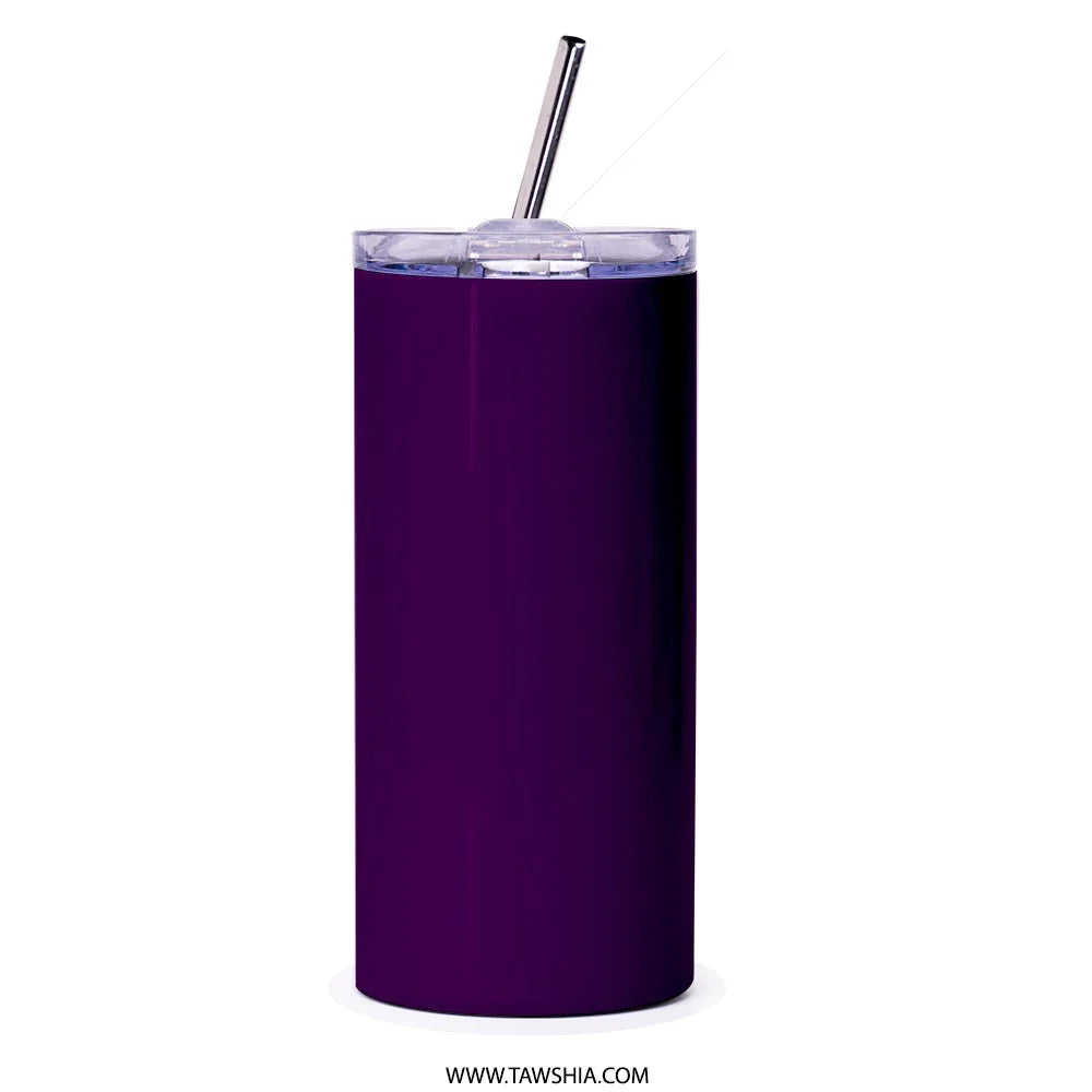 Insulated Travel Tumbler with Straw Reusable Drinkware product