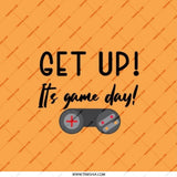 Game Day Pocket Mirror, Get Up Its Game Day, Video Game Lover Gift, Gamer Gift, Handbag Mirror, Cute Pocket Mirror, Portable Mirror - Tawshia
