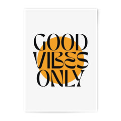 Good Vibes Only Photographic Print, Motivational Wall Art, Positive Affirmation Decor, Home Office Art, Inspirational Quote Print - Tawshia