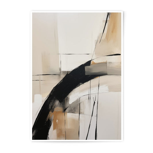Abstract Arch Photographic Print, Modern Wall Art, Neutral Tone Decor, Geometric Shapes, Living Room Art, Home Decor - Tawshia
