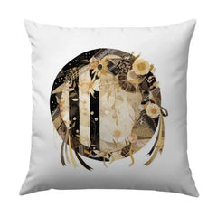 Floral Circle Pillow, Abstract Art Pillow, Modern Home Decor Pillow, Decorative Throw Pillow, Gift for Her, Accent Pillow, Designer Pillow - Tawshia