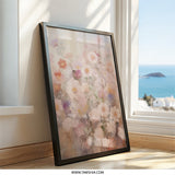 Floral Wall Art, Botanical Print, Pastel Flower Painting, Garden Artwork, Romantic Home Decor, Feminine Art Print, Floral Arrangement, Wall - Tawshia