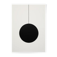 Black Circle Photographic Print, Minimalist Art, Modern Wall Decor, Geometric Design, Simple Art Print, Home Decor, Office Art - Tawshia
