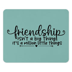 Friendship Mouse Pad, Best Friend Gift, Friendship Quote Mousepad, Office Desk Decor, Cute Mouse Pad, Million Little Things - Tawshia