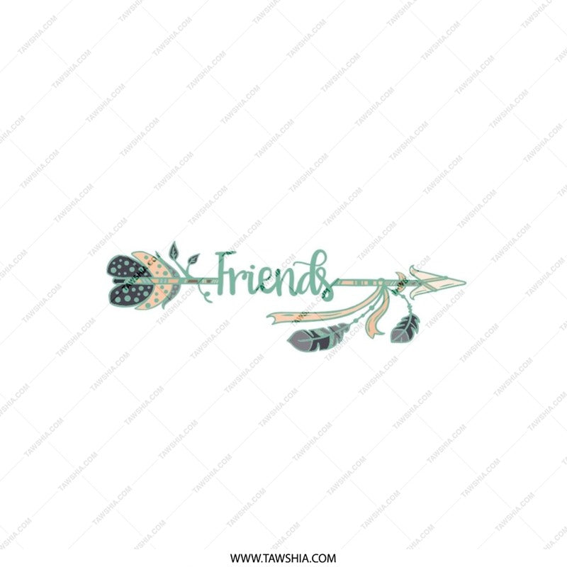 Best Friends Arrow Pillow, Friendship Gift Idea, Decorative Throw Pillow, Modern Home Decor, Couch Pillow, Unique Pillows - Tawshia