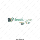 Best Friends Arrow Pillow, Friendship Gift Idea, Decorative Throw Pillow, Modern Home Decor, Couch Pillow, Unique Pillows - Tawshia