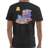 Bookworm Reading Stack Unique Graphic T-Shirt product