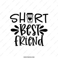 Short Best Friend Coffee Pillow, Funny Friendship Gift, Besties Throw Pillow, Gift For Best Friend, Friendship Quote Cushion, Cute Pillow - Tawshia