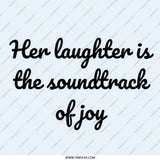 Her Laughter Soundtrack Pinback Button, Joyful Quote Pinback Button, Inspirational Pinback Button, Uplifting Gifts Pinback Button - Tawshia