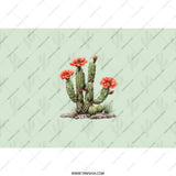 Blooming Cactus Tumbler, Desert Flower Tumbler, Southwestern Style Tumbler, Unique Gift, Plant Lover Gift, Nature Inspired Design - Tawshia