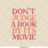Book Lover Mirror, Don't Judge Quote, Novelty Mirror, Funny Mirror, Gift For Reader, Unique Mirror, Retro Design, Compact Mirror - Tawshia