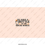 House White Wine Tumbler, Funny Wine Lover Gift, Baby Bottle Design, Wine Mom Tumbler, Unique Drinkware, Novelty Tumbler Cup - Tawshia