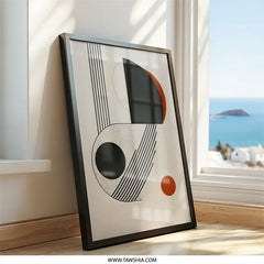 Geometric Wall Art, Minimalist Print, Abstract Art Print, Modern Art Poster, Home Decor Wall Art, Contemporary Art, Framed Art - Tawshia