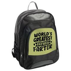 Worlds Greatest Farter Backpack, Funny Father Day Gift BackPack, Dad Joke Present, Best Papa Ever BackPack, Novelty Gift Idea BackPack - Tawshia