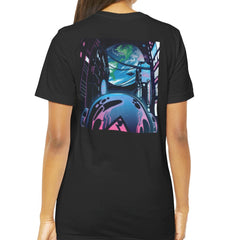 Futuristic Cityscape Sphere Back Print T-Shirt product type