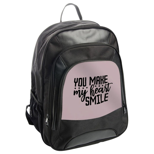 You Make My Heart Smile Backpack, Motivational Backpack, Affirmation Backpack, Positive Vibes Backpack, Gift Idea Backpack - Tawshia