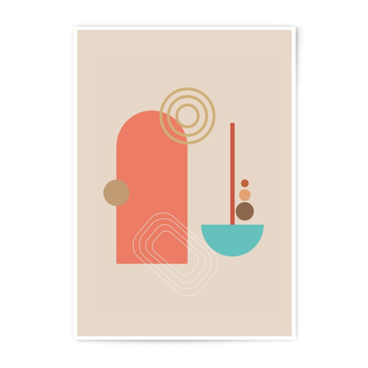 Abstract Shapes Photographic Print, Modern Art Print, Geometric Wall Decor, Minimalist Art, Contemporary Home Decor - Tawshia