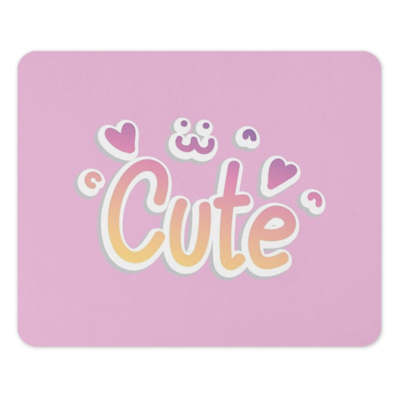 Cute Mouse Pad, Pastel Pink, Kawaii Decor, Girly Gaming, Home Office, Desk Accessories, Heart Accents, Cute Gift Idea, Unique Mousepads - Tawshia