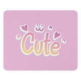 Cute Mouse Pad, Pastel Pink, Kawaii Decor, Girly Gaming, Home Office, Desk Accessories, Heart Accents, Cute Gift Idea, Unique Mousepads - Tawshia