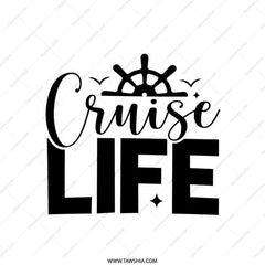 Cruise Life Pillow, Nautical Home Decor, Vacation Pillow, Ocean Lover Gift, Sailing Throw Pillow, Boat Wheel Cushion, Cruise Addict Gift - Tawshia