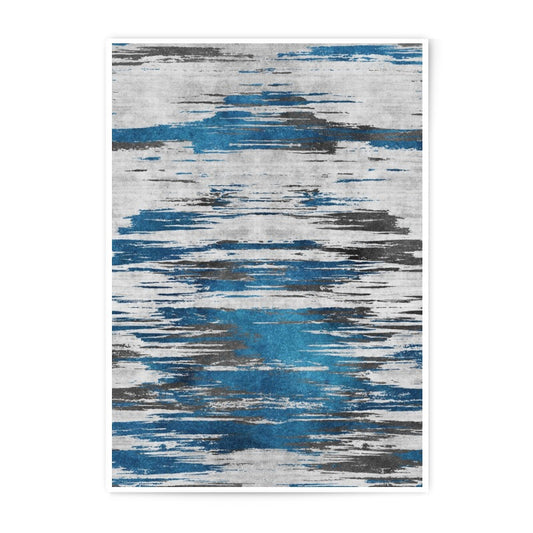 Abstract Art Photographic Print, Blue and Grey Wall Decor, Modern Home Art, Contemporary Art Print, Abstract Pattern Print - Tawshia