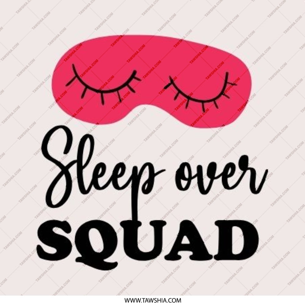 Sleepover Squad Pinback Button, Cute Party Favor, Girls Night In, Gift for Best Friend, Pajama Party, Birthday Present, Funny Button - Tawshia