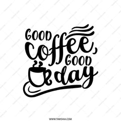Good Coffee Good Day Pillow, Coffee Lover Gift, Home Decor Pillow, Inspirational Pillow, Coffee Themed Pillow, Cozy Pillow, Gift Idea - Tawshia
