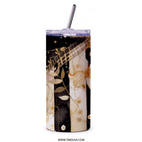 Floral Tumbler, Botanical Art, Flower Tumbler, Watercolor Tumbler, Unique Drinkware, Stylish Tumbler, Gift Idea, Artistic Tumbler - Tawshia