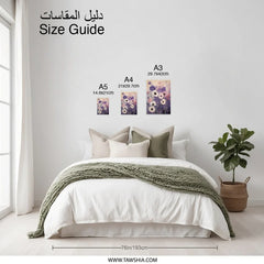 Floral Photographic Print, Poppy Flower Art, Purple Flowers, Botanical Wall Decor, Flower Photography, Home Decor Art Print - Tawshia