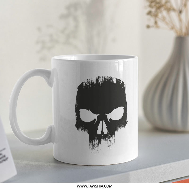 Skull Design Minimalist Art Style Mug product